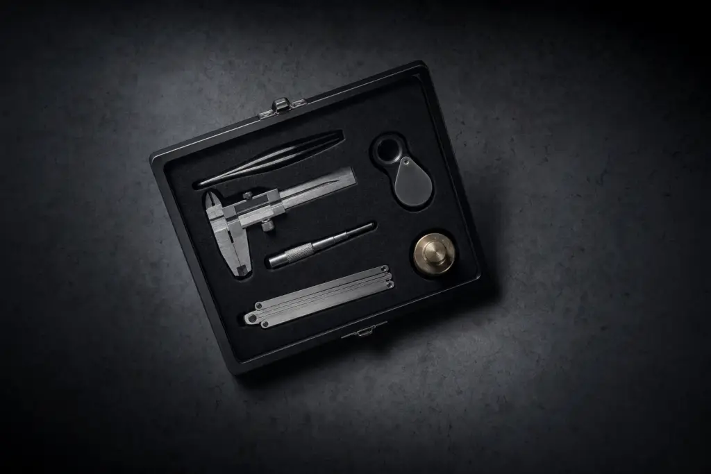 A case of precision tools on dark slate, the cover for the course Set Up Claude Cowork as Your First AI Assistant